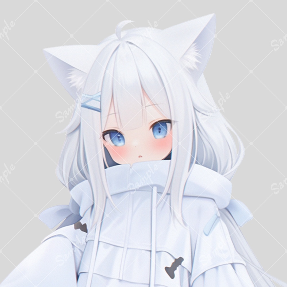 全身立ち絵素材199 猫耳 女の子