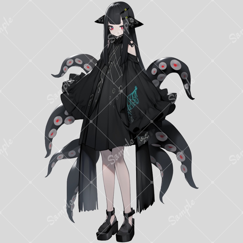 全身立ち絵素材208 クトゥルフな女の子 ④