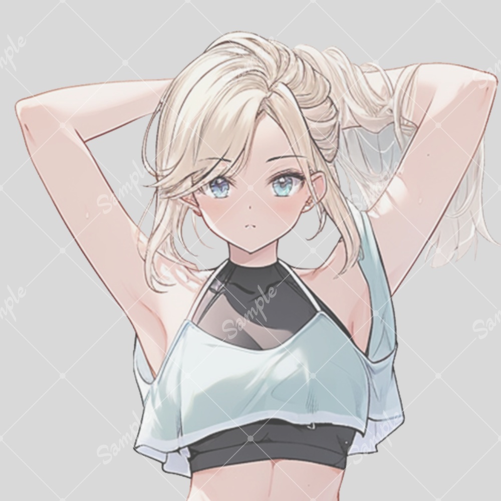 全身立ち絵素材210 フィットネス 女の子