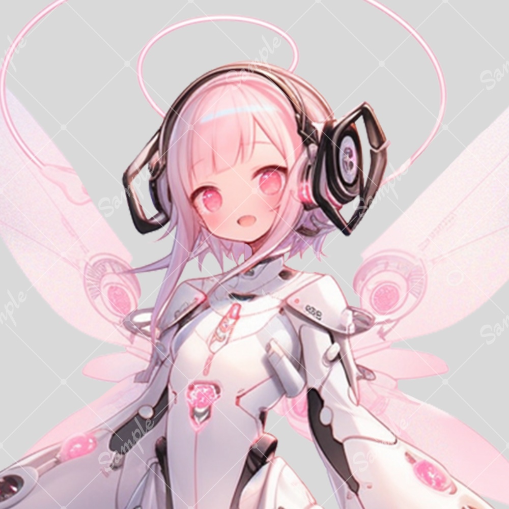 全身立ち絵素材211 女の子 メカ娘