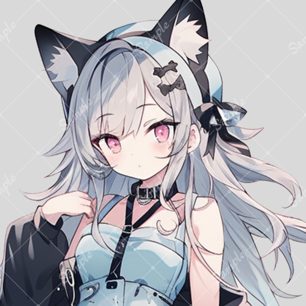 全身立ち絵素材212 猫耳 女の子