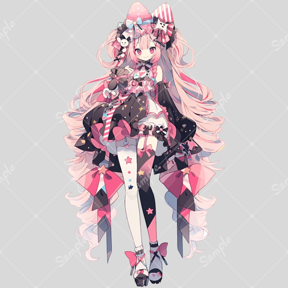 全身立ち絵素材215 アイドル 女の子