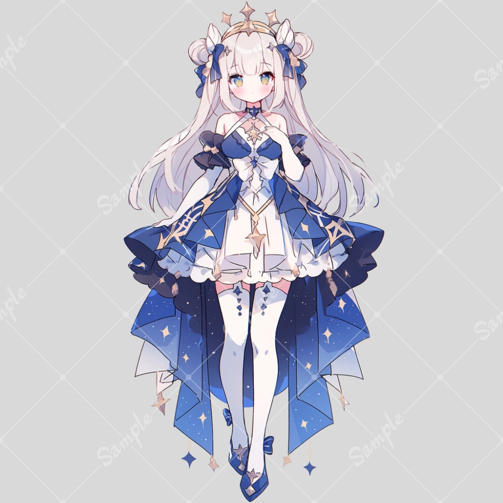 全身立ち絵素材216 ドレス 女の子