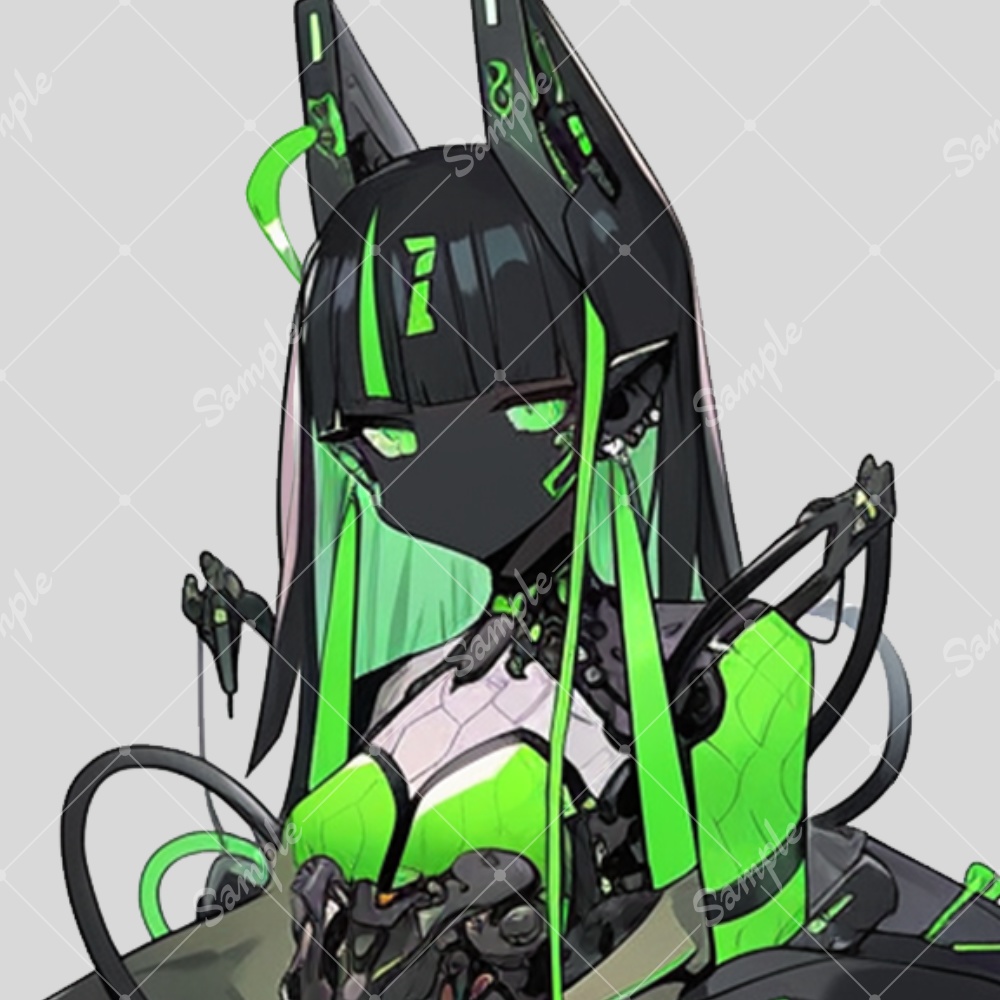 全身立ち絵素材217 女の子 メカ娘