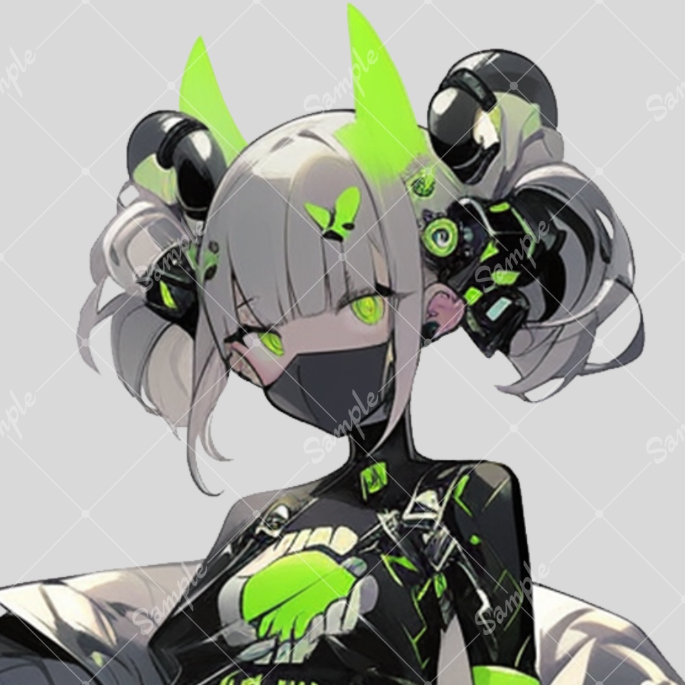 全身立ち絵素材218 女の子 メカ娘