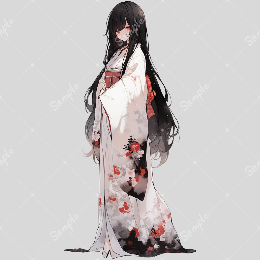 全身立ち絵素材227 幽霊 女の子