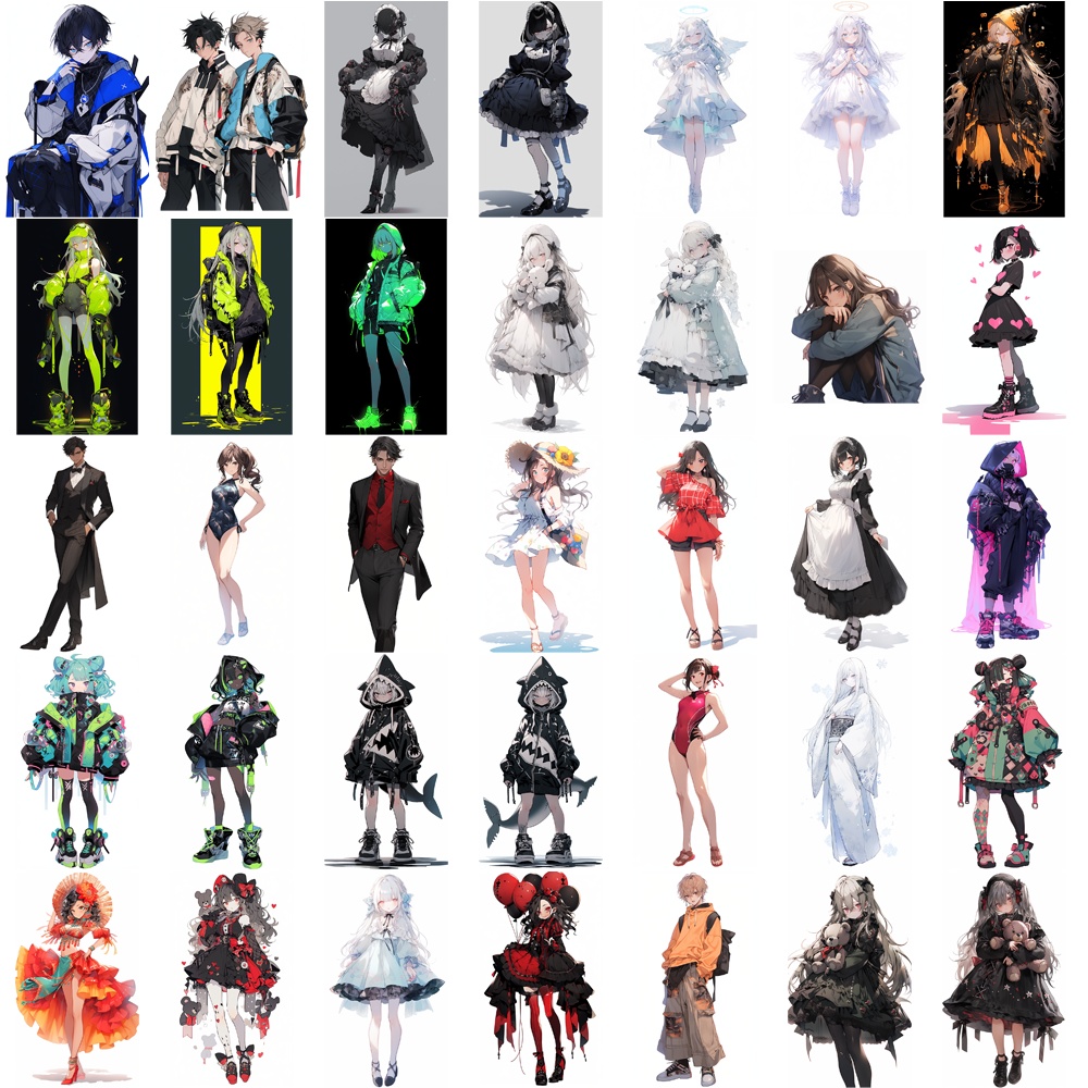 立ち絵素材 わけあり 詰め合わせ100枚セット②