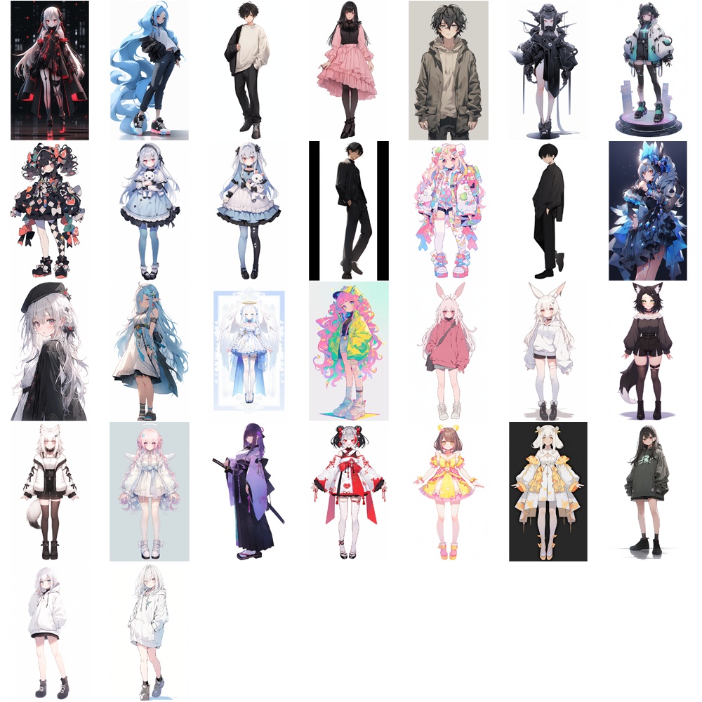 立ち絵素材 わけあり 詰め合わせ100枚セット④