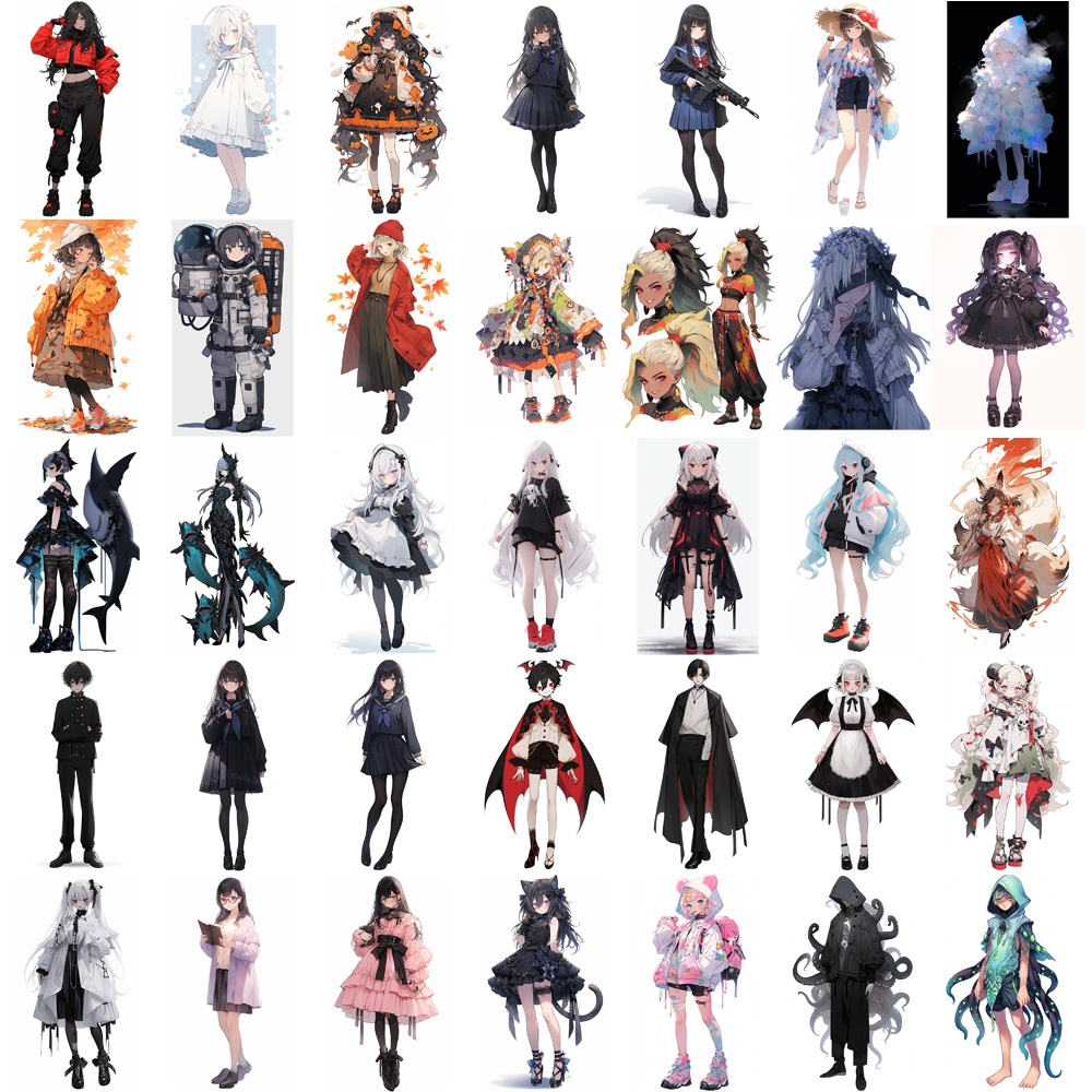 立ち絵素材 わけあり 詰め合わせ100枚セット⑤