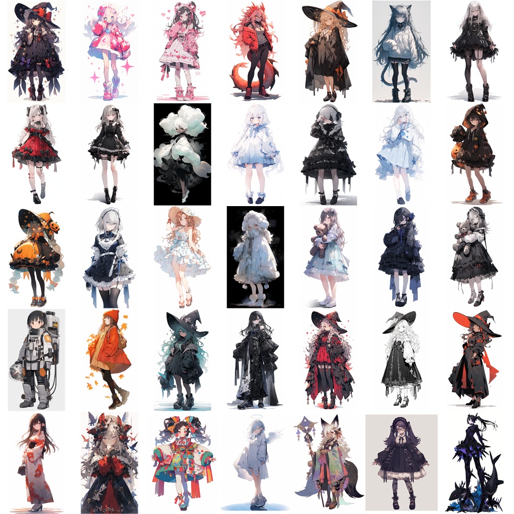 立ち絵素材 わけあり 詰め合わせ100枚セット⑩