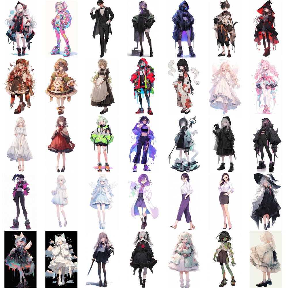 【無料あり】お得な60%オフ! 立ち絵素材 わけあり 詰め合わせ1000枚セット