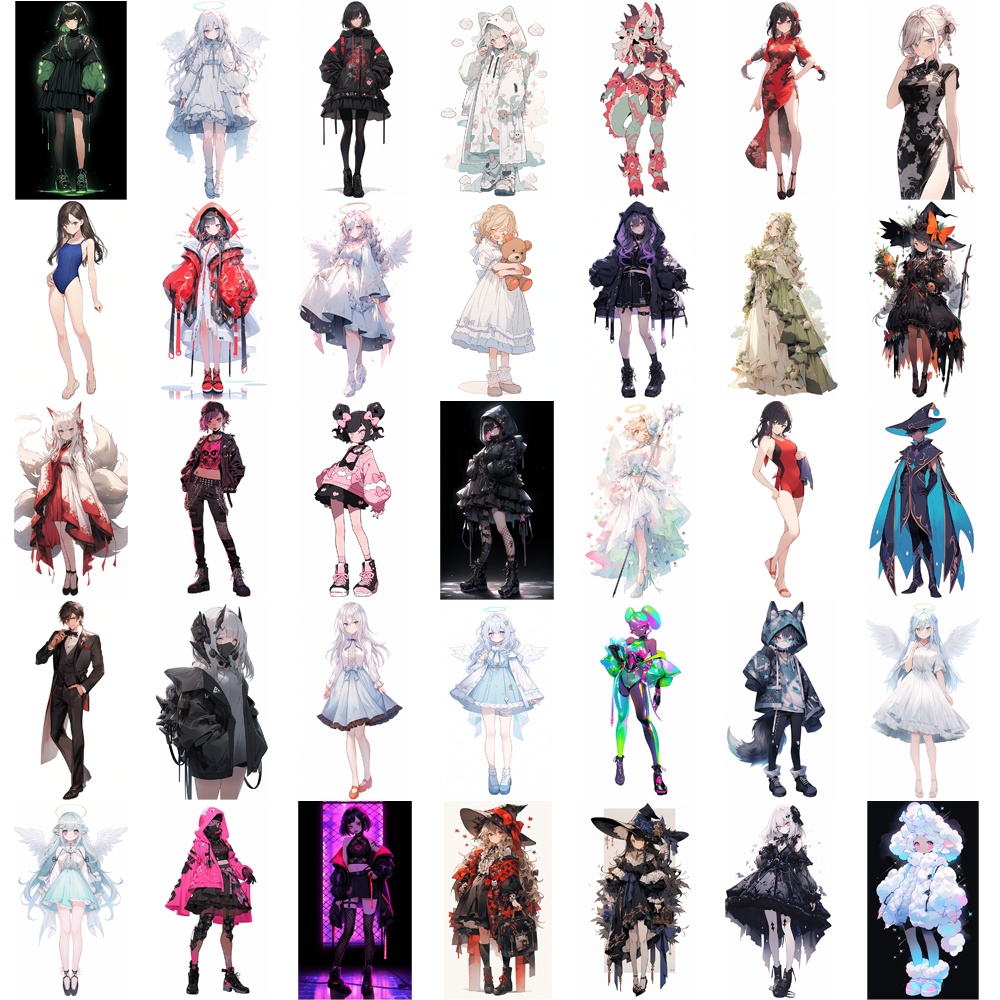 【無料あり】お得な60%オフ! 立ち絵素材 わけあり 詰め合わせ1000枚セット