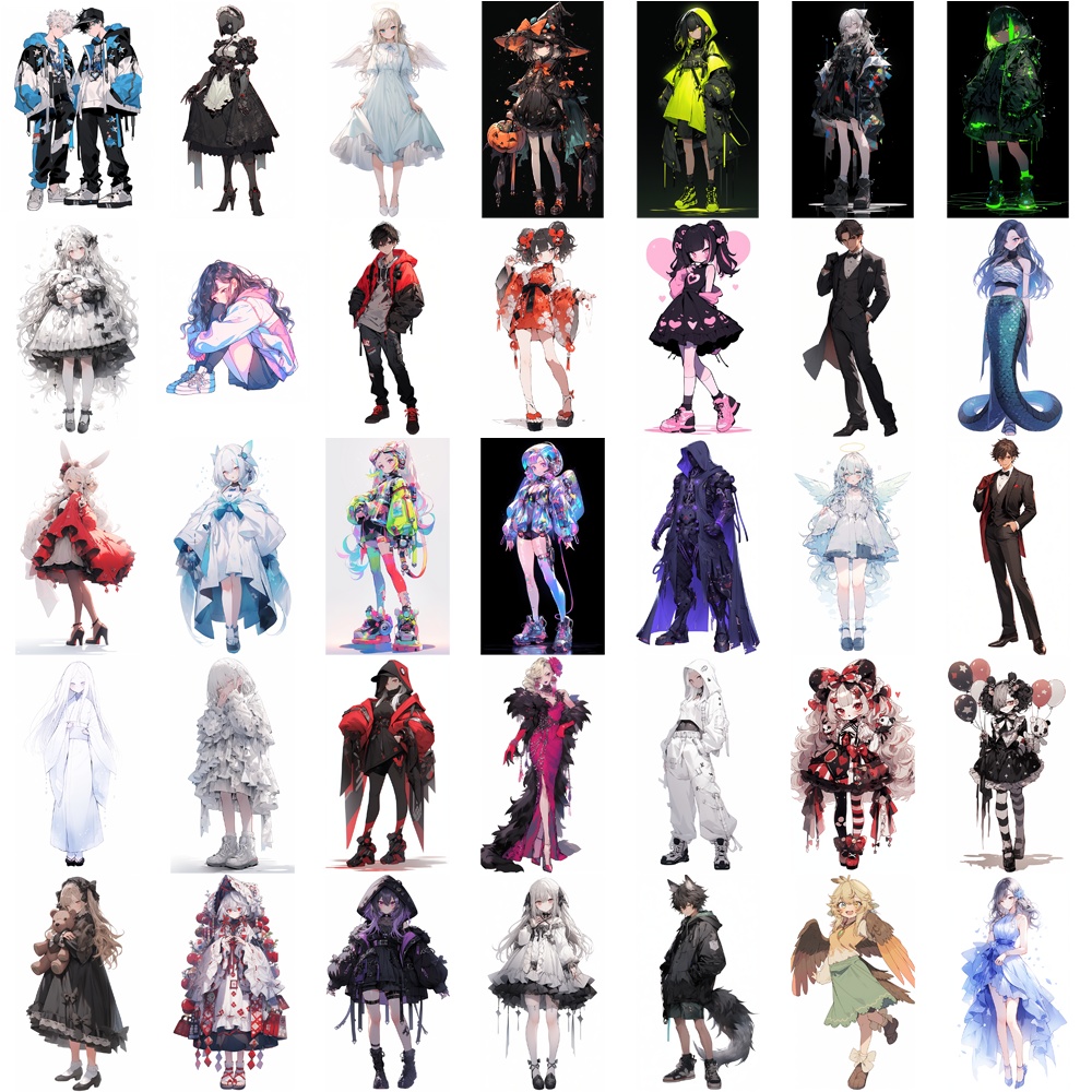 【無料あり】お得な60%オフ! 立ち絵素材 わけあり 詰め合わせ1000枚セット