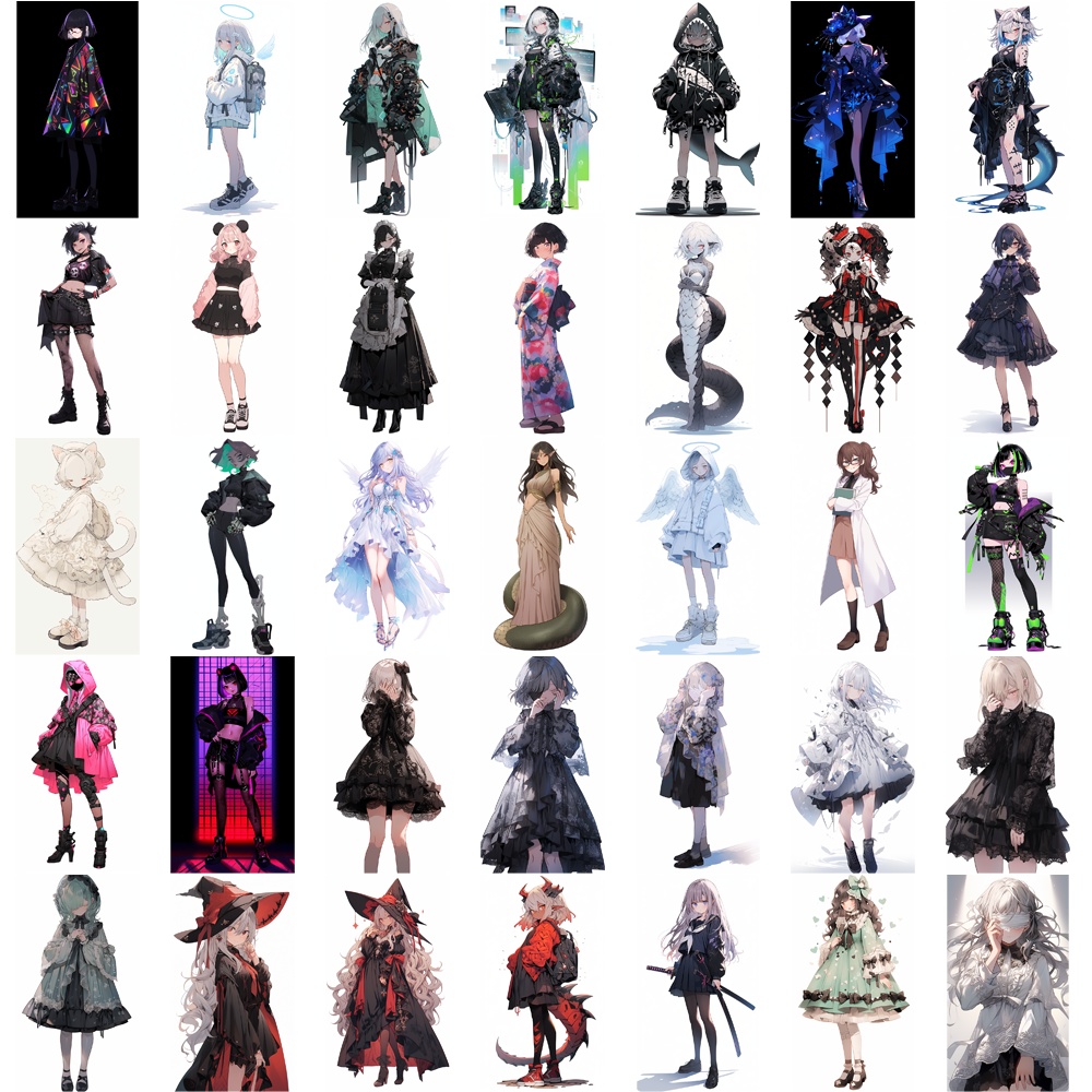 【無料あり】お得な60%オフ! 立ち絵素材 わけあり 詰め合わせ1000枚セット