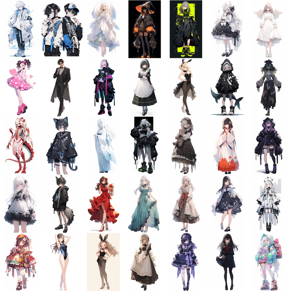 【無料あり】お得な60%オフ! 立ち絵素材 わけあり 詰め合わせ1000枚セット