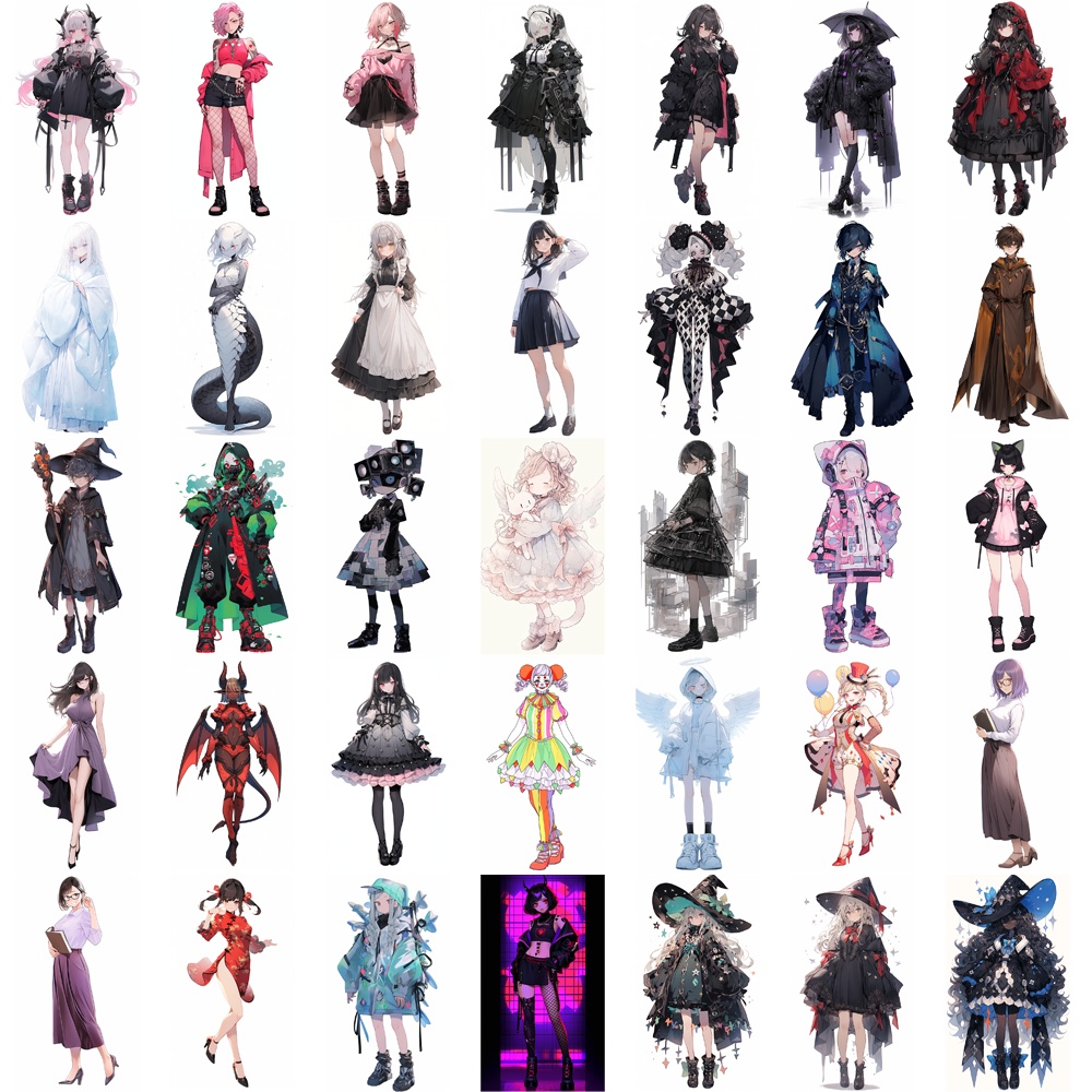 【無料あり】お得な60%オフ! 立ち絵素材 わけあり 詰め合わせ1000枚セット