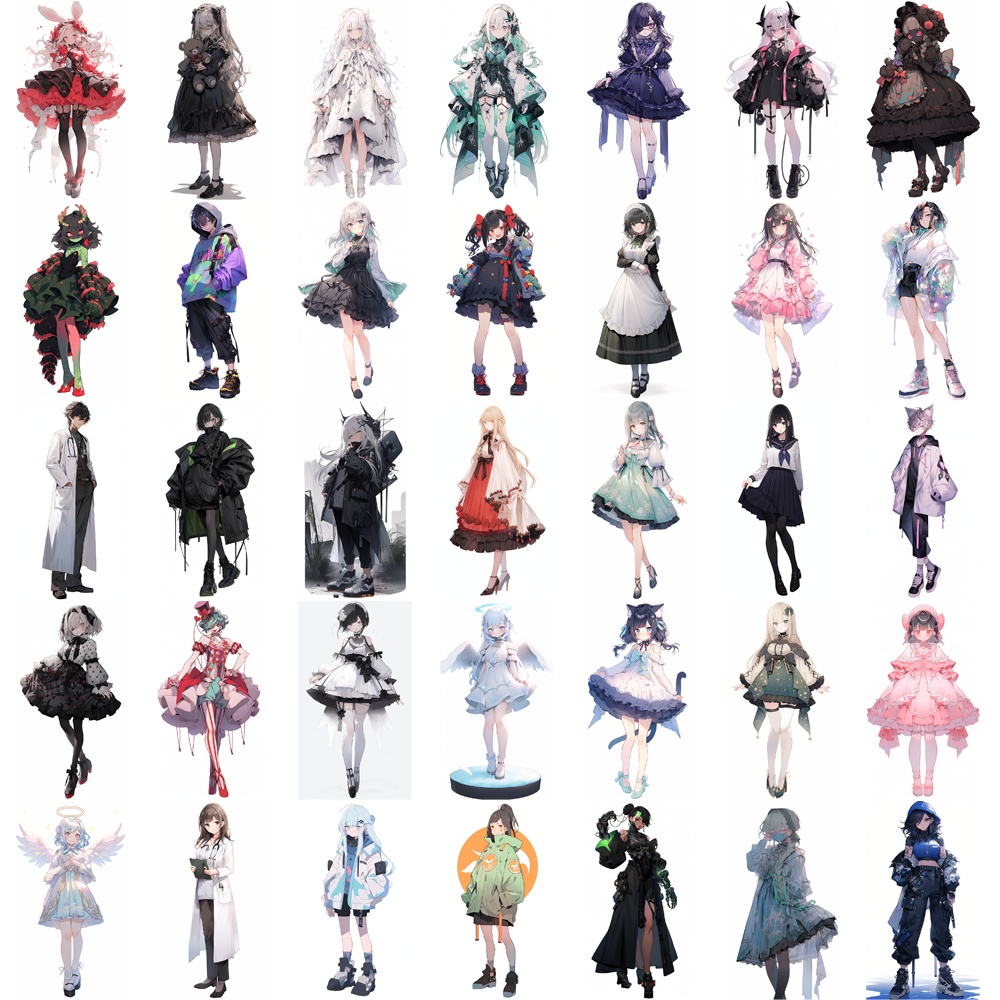 【無料あり】お得な60%オフ! 立ち絵素材 わけあり 詰め合わせ1000枚セット