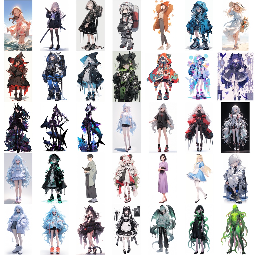 【無料あり】お得な60%オフ! 立ち絵素材 わけあり 詰め合わせ1000枚セット