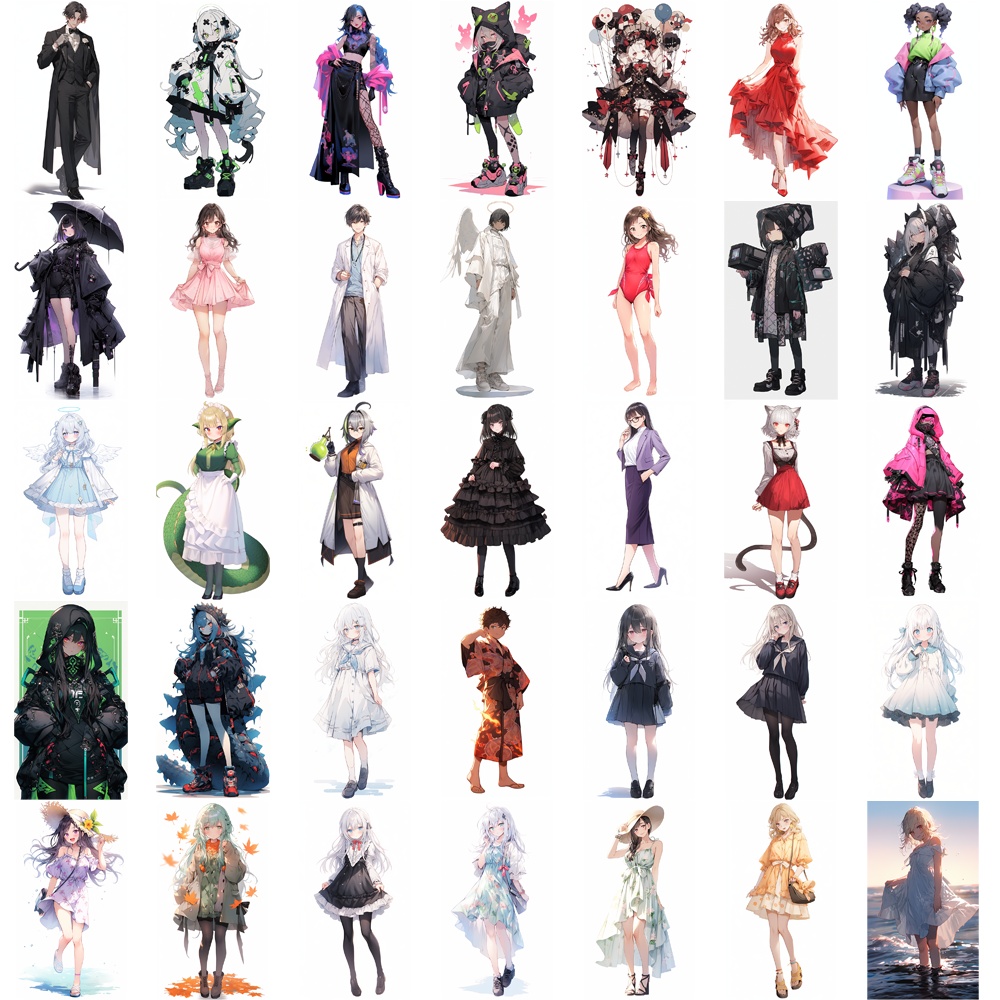 【無料あり】お得な60%オフ! 立ち絵素材 わけあり 詰め合わせ1000枚セット