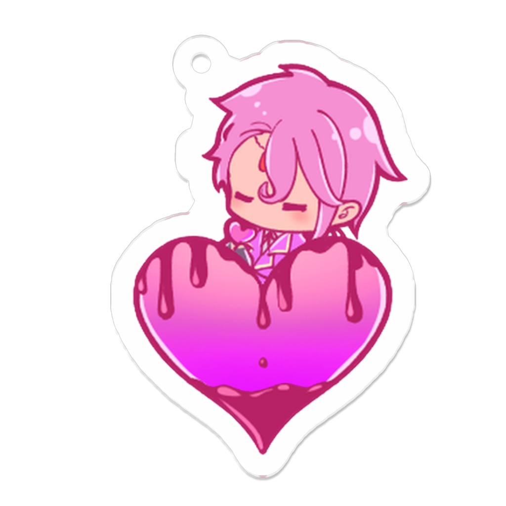 シイラ バレンタインアクリルキーホルダー