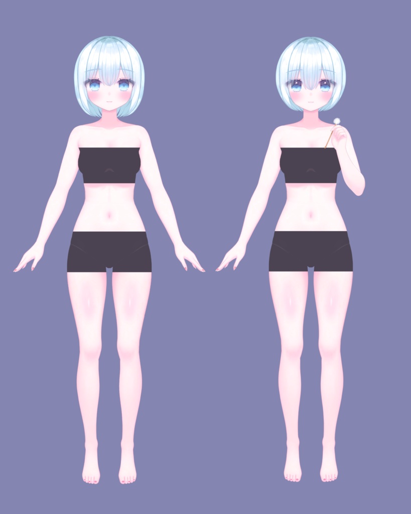 【Live2D】トレース可!VTuber素体モデル【学習用】