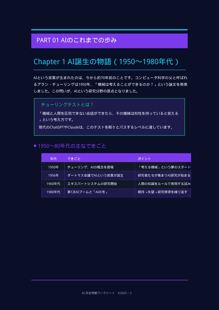 AIのすべてがわかる!未来学習ワークブック
