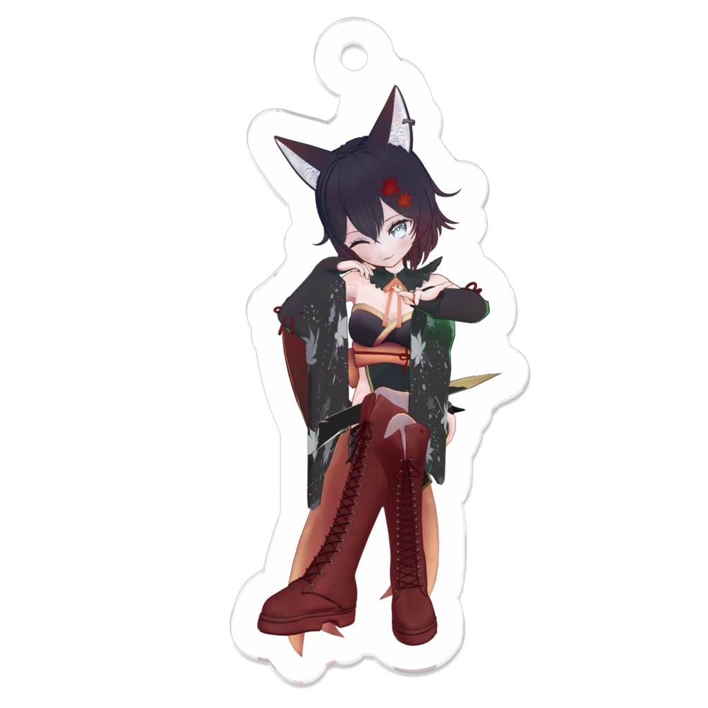 3D夜狐秋アクキー