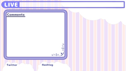 配信用オーバーレイ(雑談配信向け)