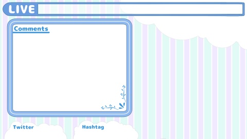 配信用オーバーレイ(雑談配信向け)