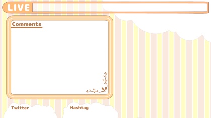 配信用オーバーレイ(雑談配信向け)