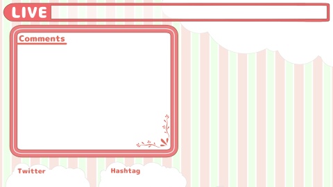 配信用オーバーレイ(雑談配信向け)