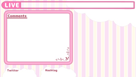 配信用オーバーレイ(雑談配信向け)