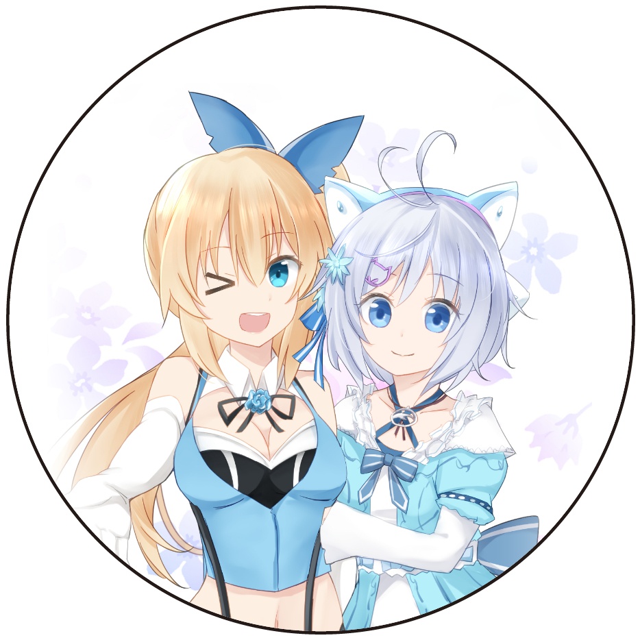 【缶バッジ】アカリ＆シロ