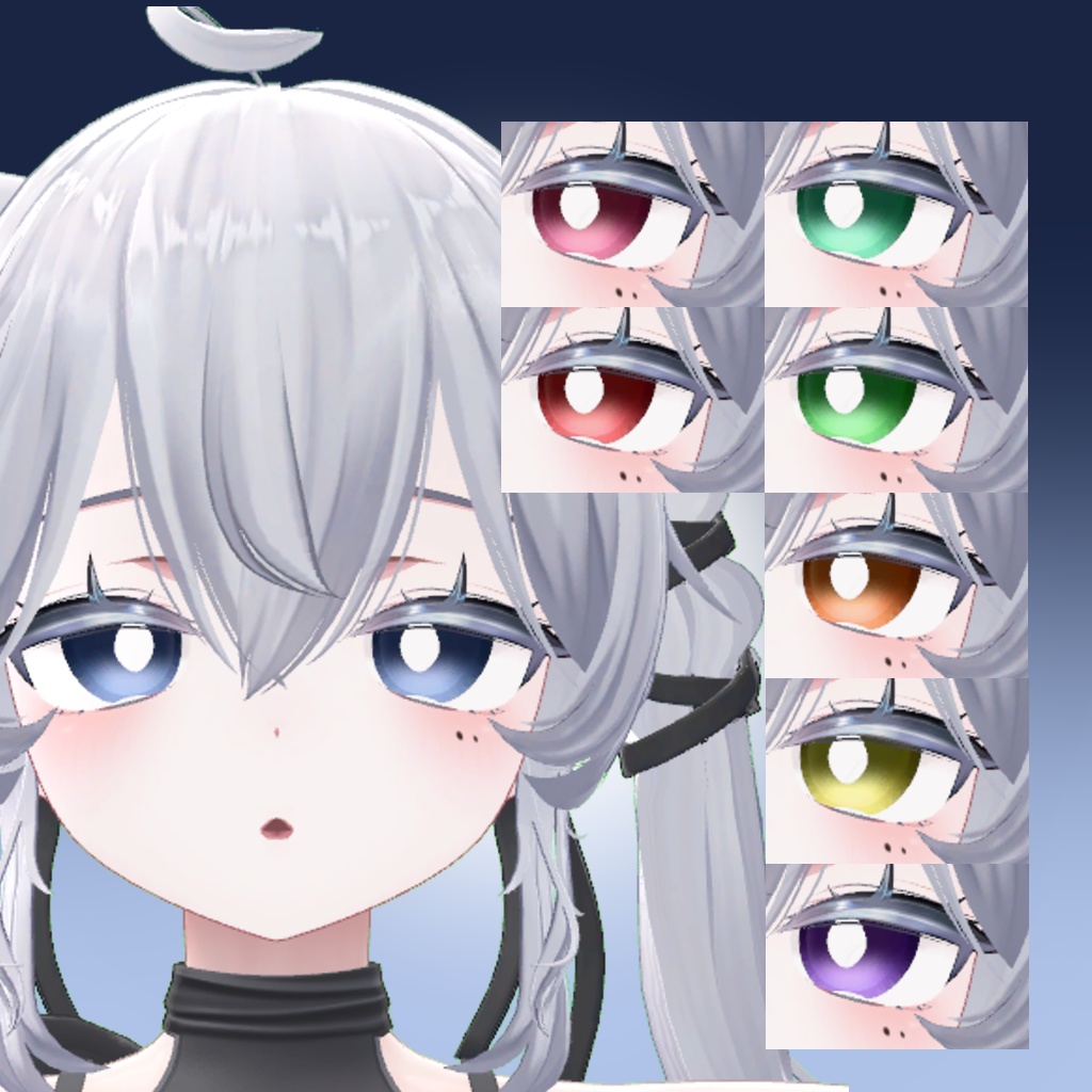 【3アバター対応】Simple Eye+MakeUp Texture