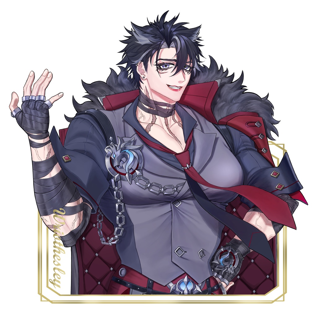 原神　リオセスリ　アクリルスタンド