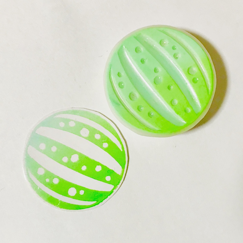 メロンソーダ F 245 Candy Store 消しゴムはんこ コハナチナミの消しゴムはんこ Booth