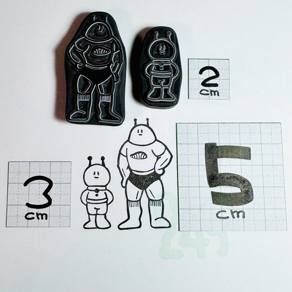 宇宙人デス。はんこ【2コセット】