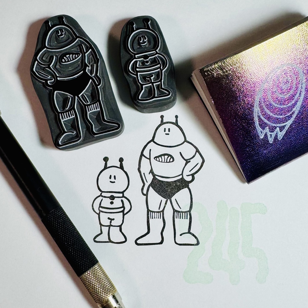 宇宙人ﾃﾞｽ。はんこ【2コセット】