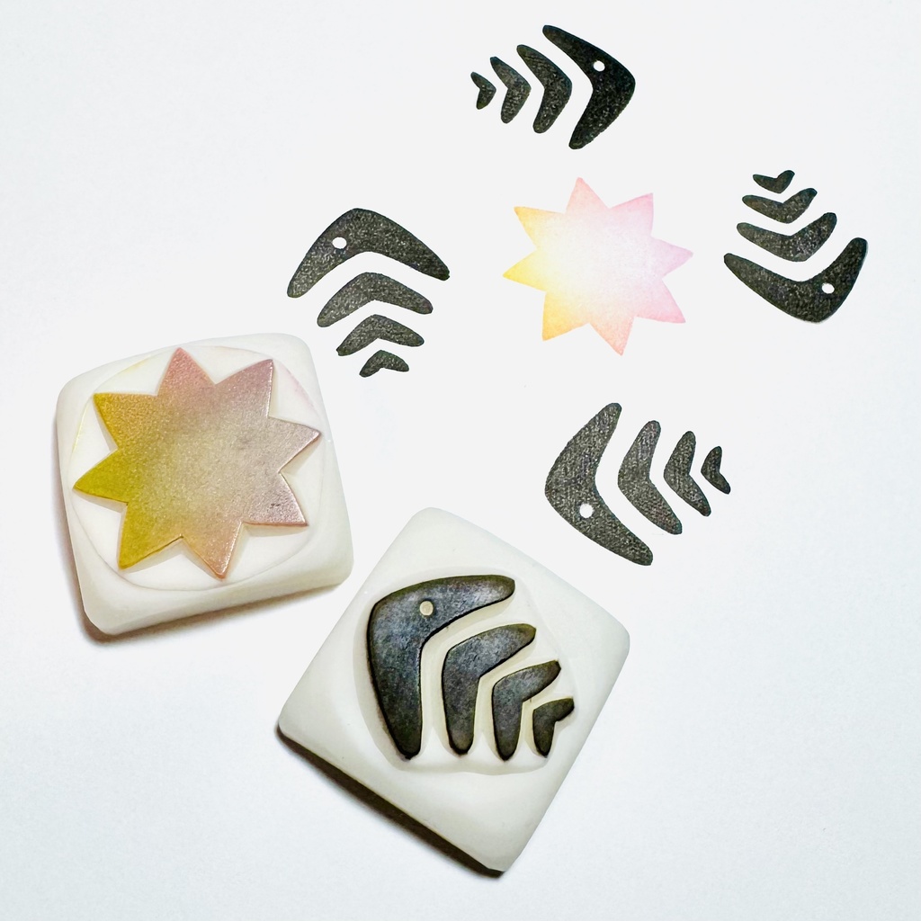 ミッドなフィッシュ【キントーはんこ2こセット】