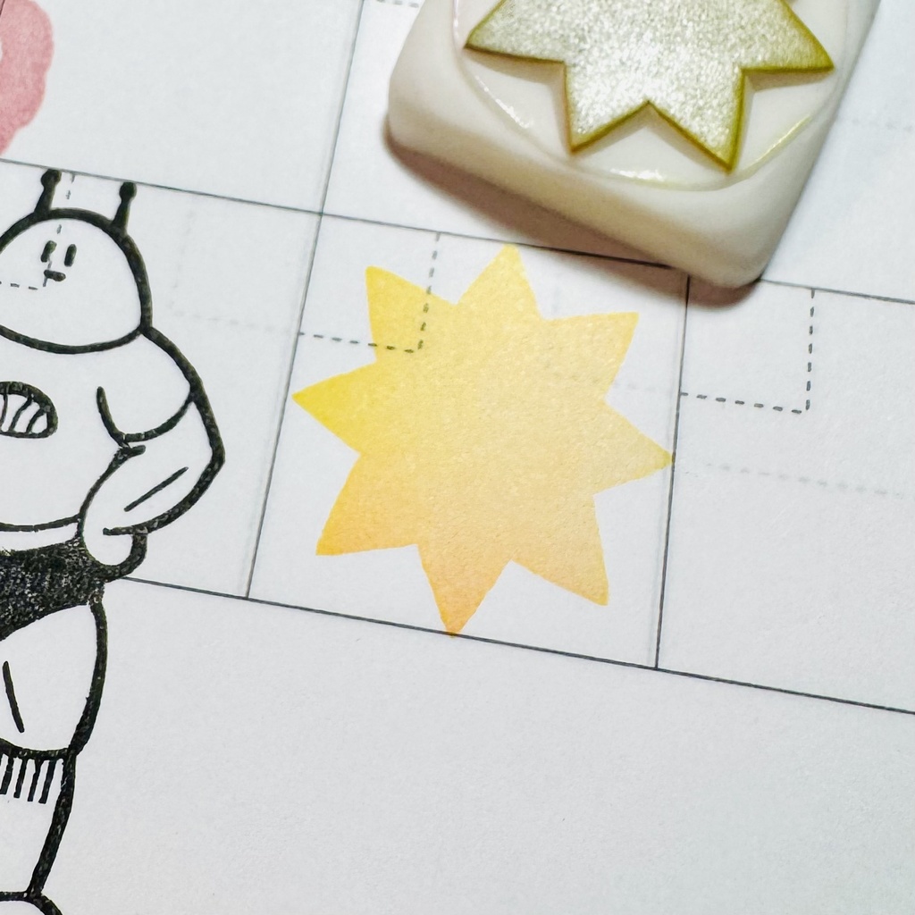 ミッドなフィッシュ【キントーはんこ2こセット】