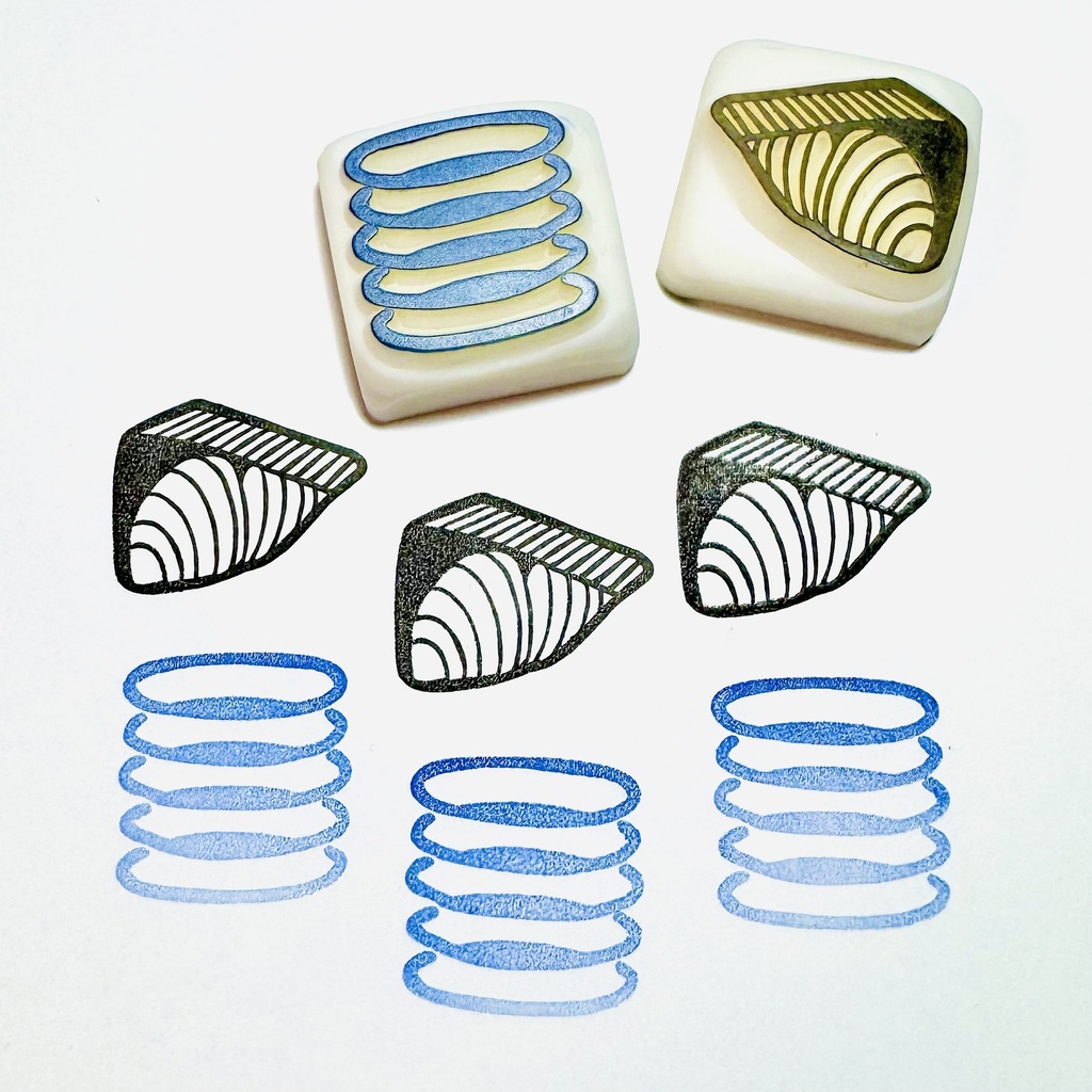 いい感じの切り身【キントーはんこ2コセット】