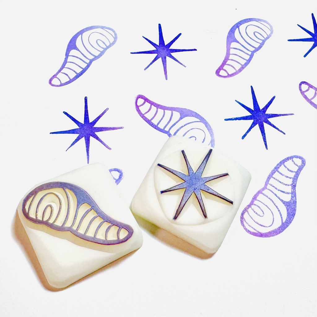 切り身星【キントーはんこ2コセット】