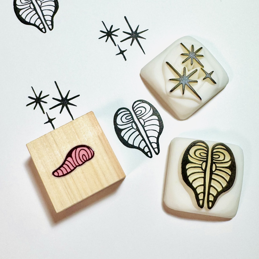 ハートな切り身【キントーはんこ2コセット】