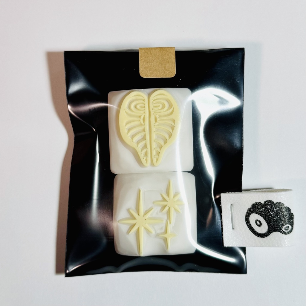 ハートな切り身【キントーはんこ2コセット】