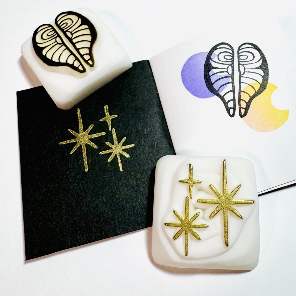 ハートな切り身【キントーはんこ2コセット】