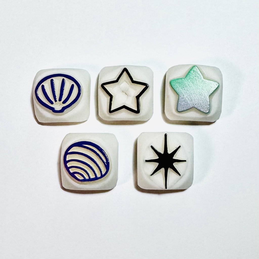 きれいなもの【ミニはんこ5コセット】