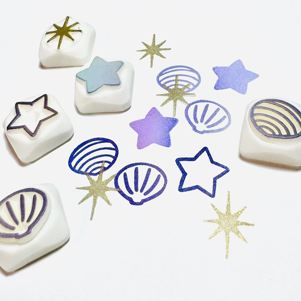 きれいなもの【ミニはんこ5コセット】