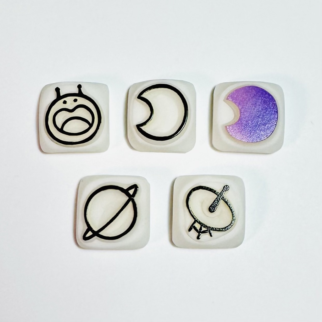 てんたいかんそく【ミニはんこ5コセット】