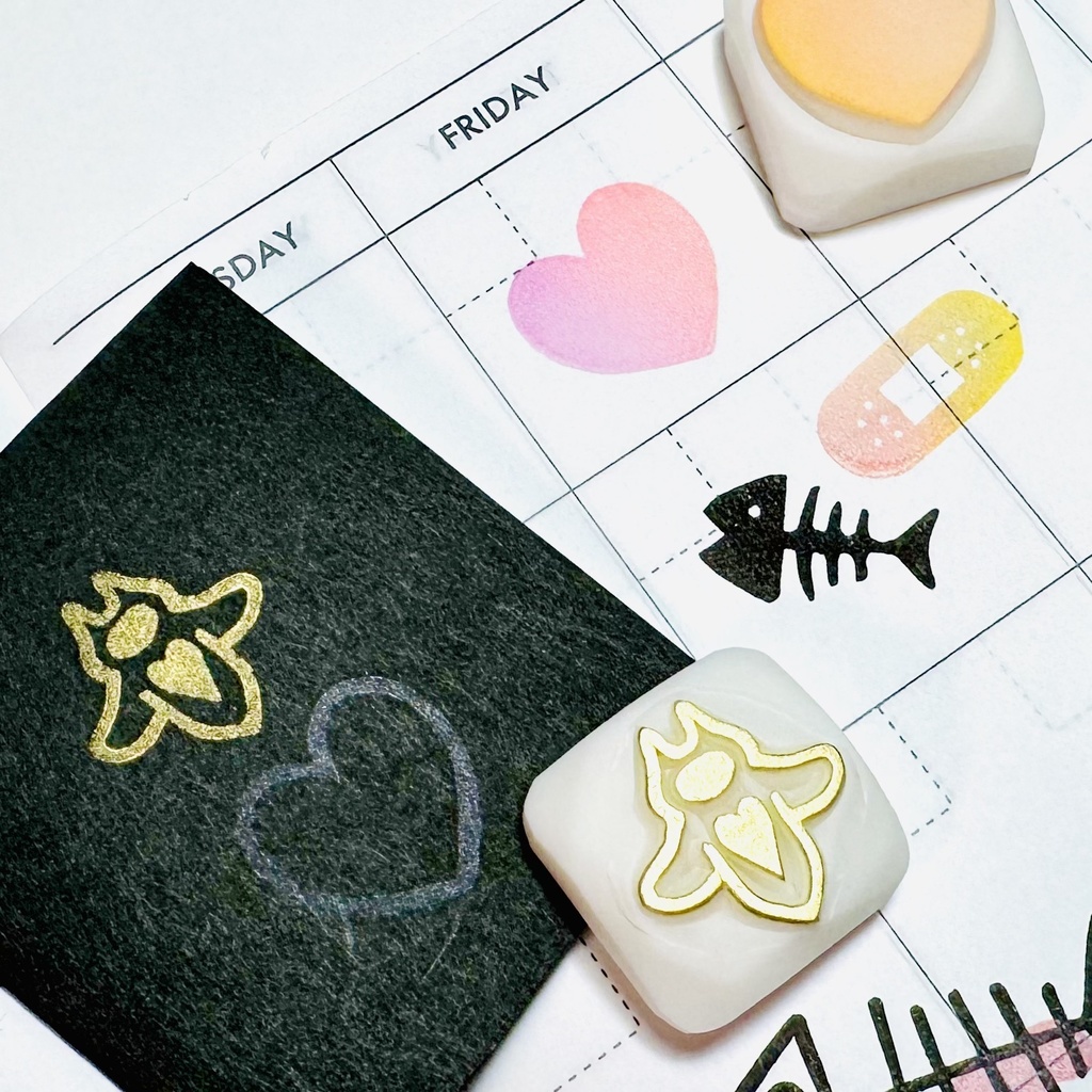 こころのへんか【ミニはんこ5コセット】