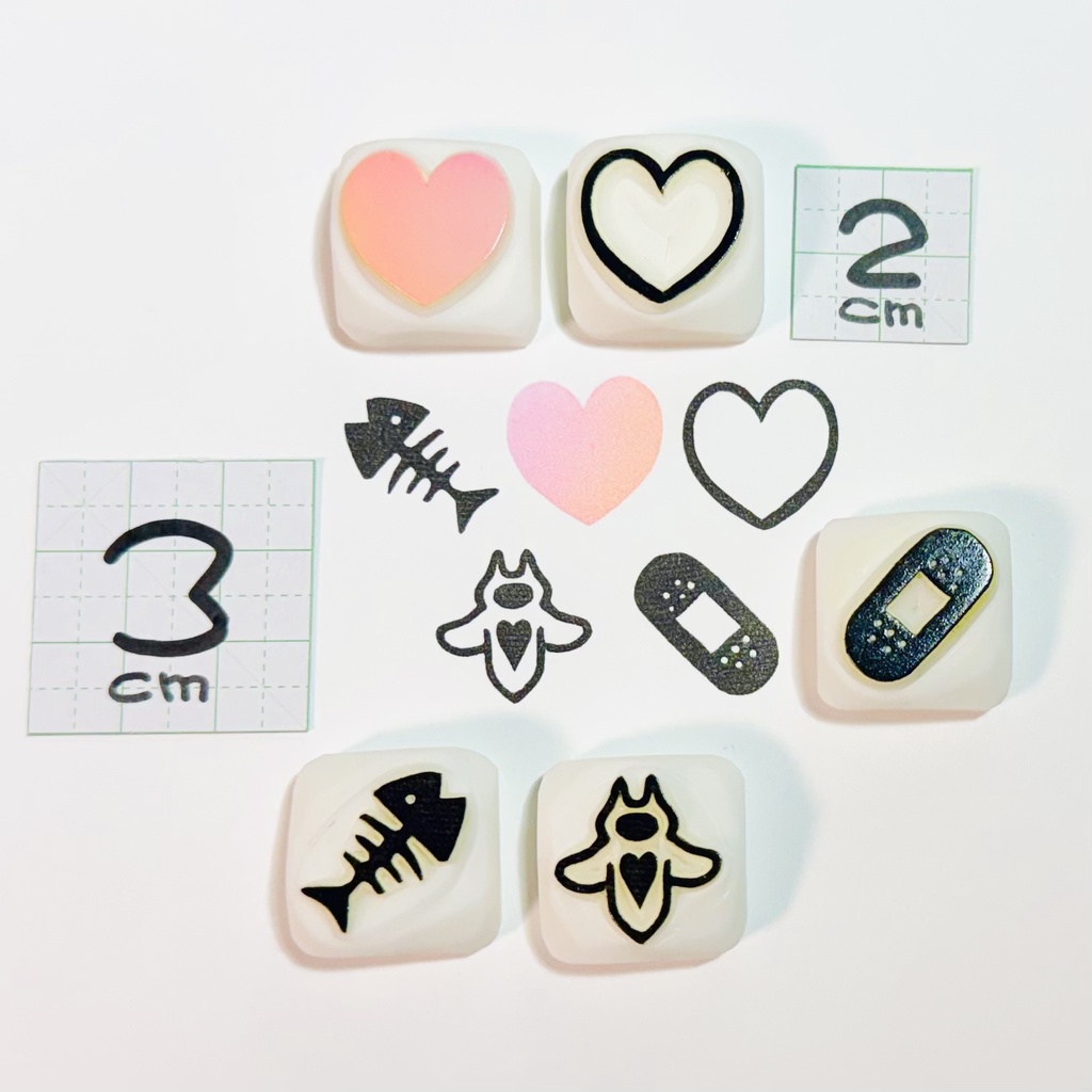 こころのへんか【ミニはんこ5コセット】